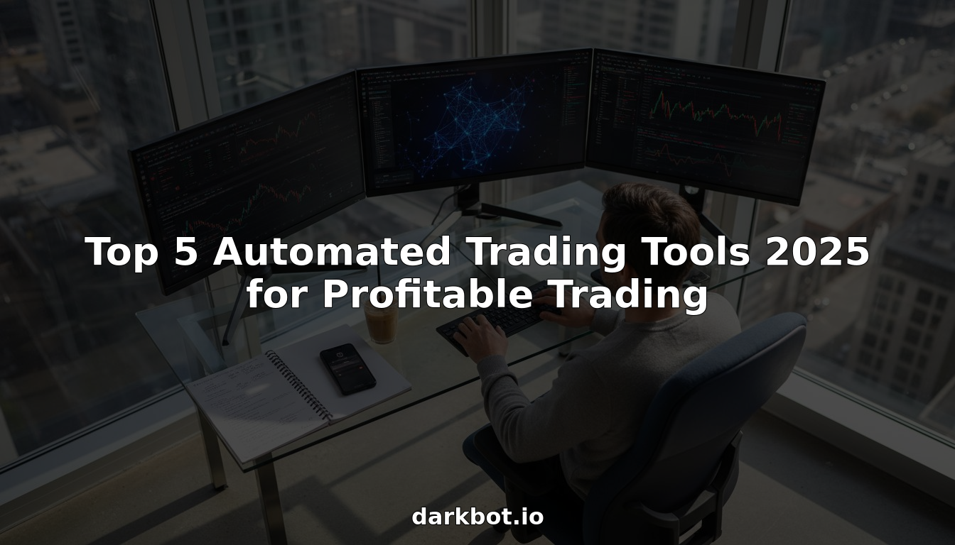 Trader with monitors reviewing crypto charts in corner office