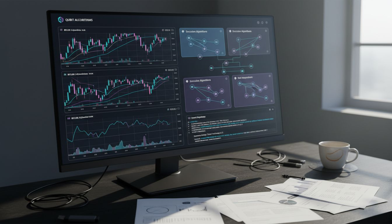 Hedge fund manager checking crypto trades