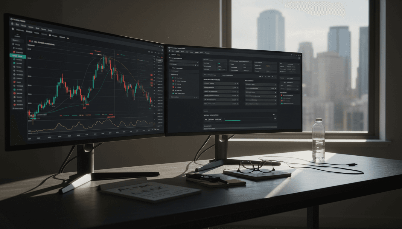 Trader configuring crypto bot parameters