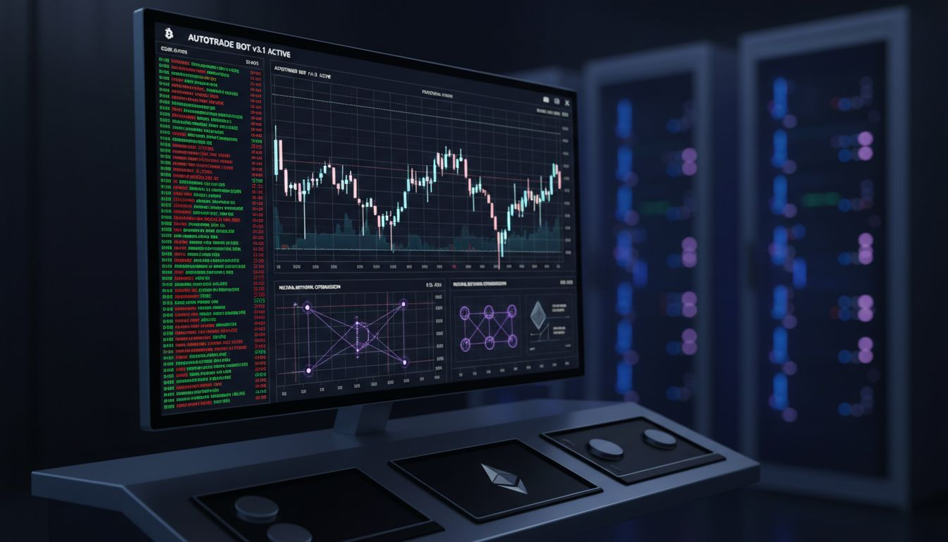 Crypto analyst in bright office workspace