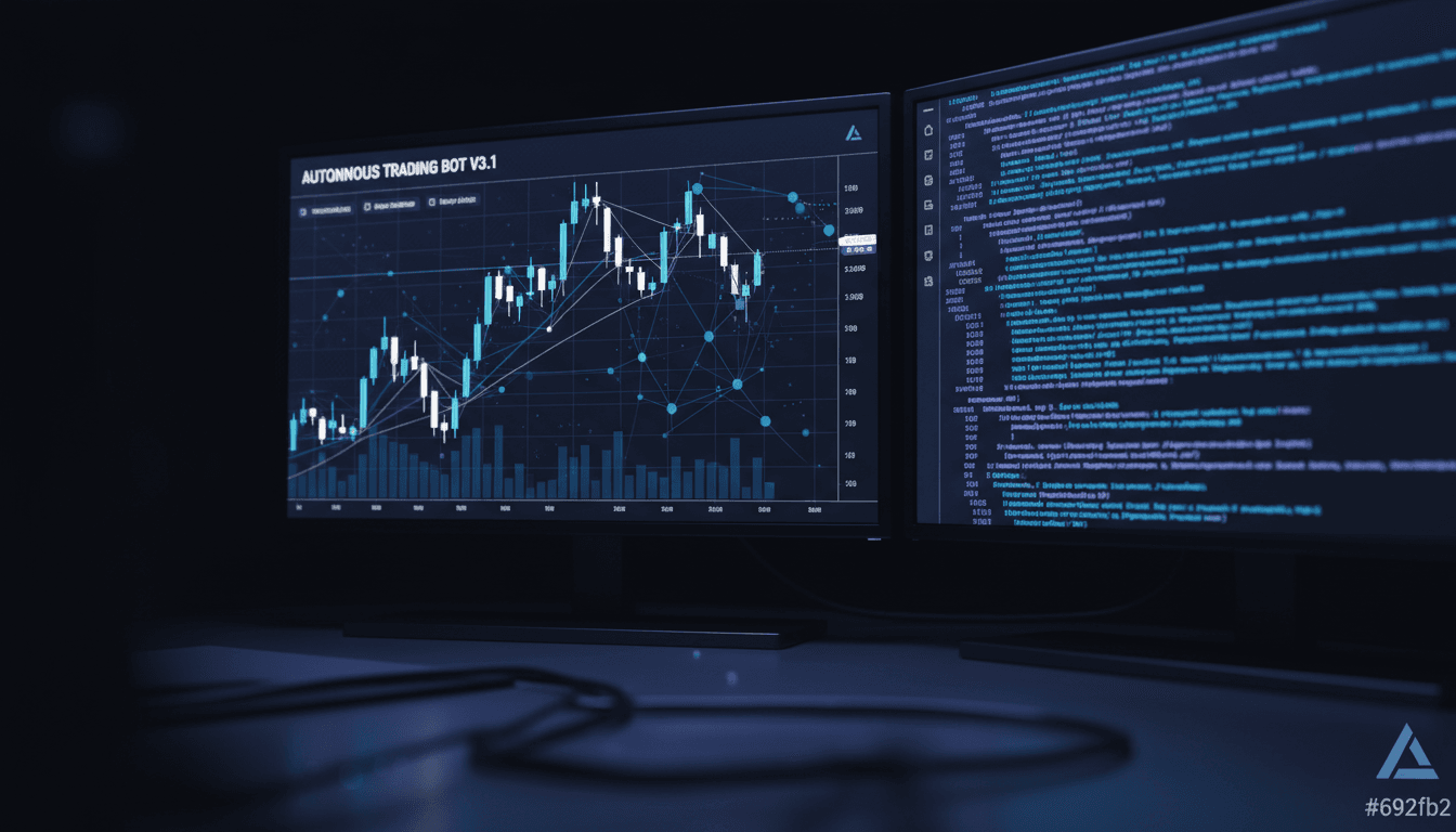 Інвестор у криптовалюту переглядає робоче середовище портфеля