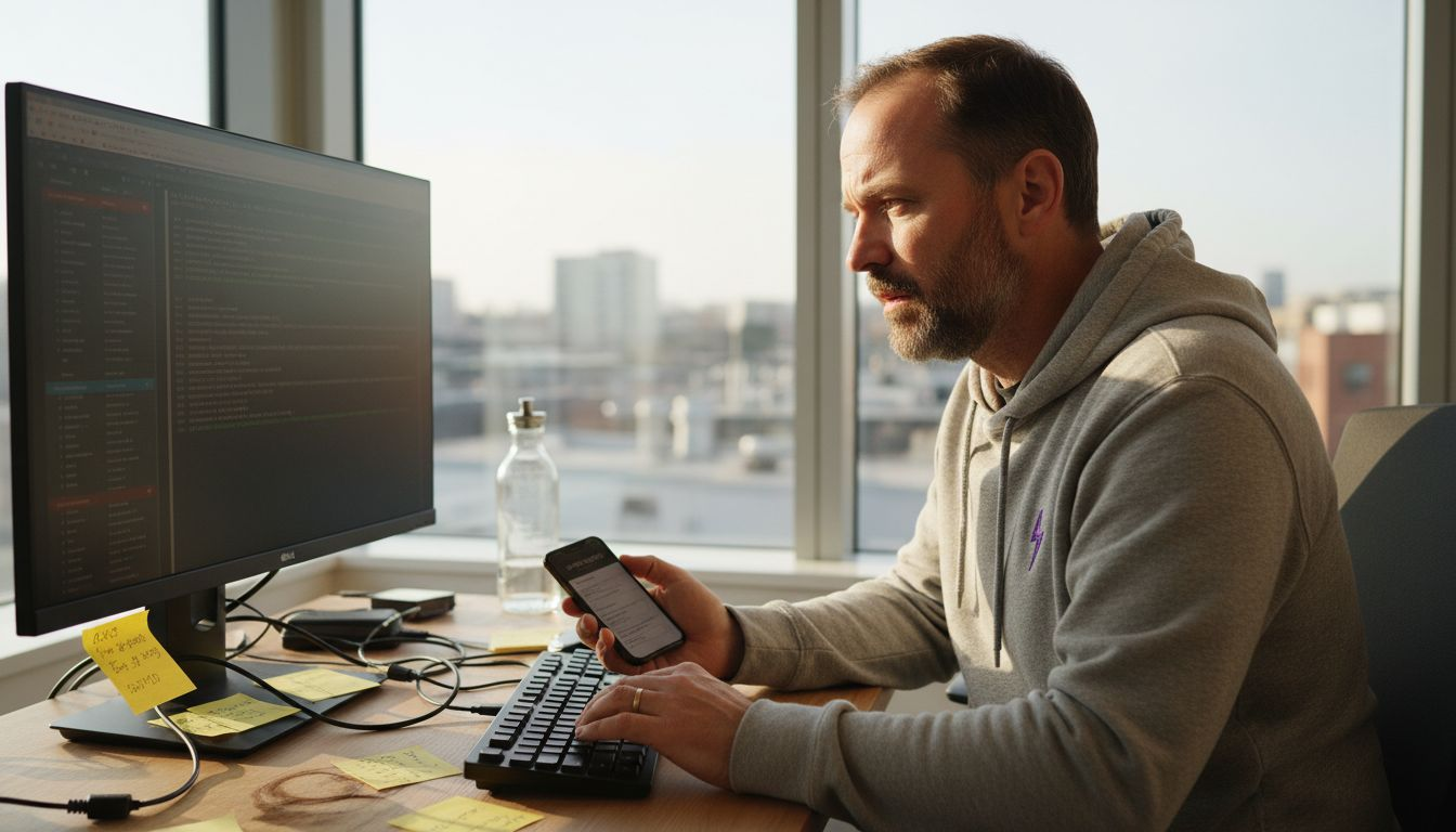 Trader checking crypto trading bot security