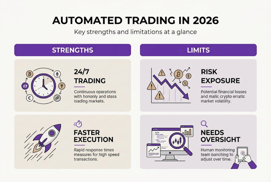 Infographic showing strengths and limits of automation