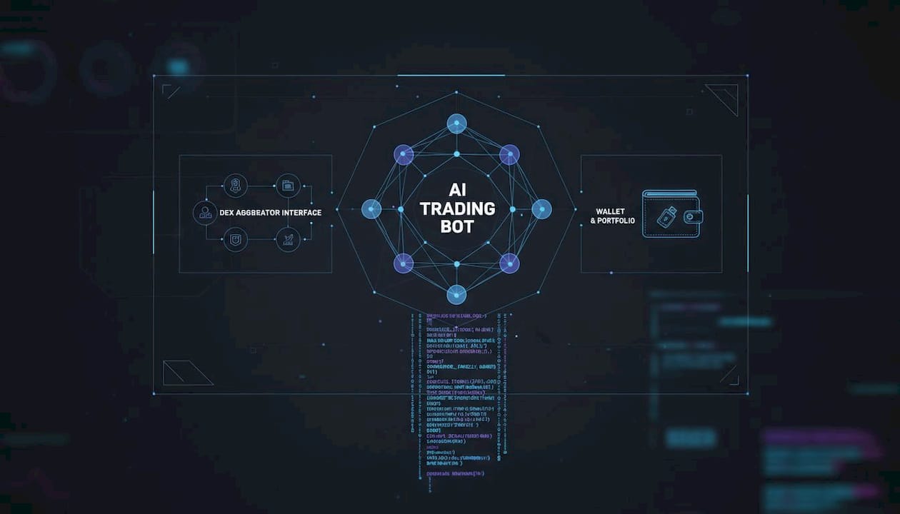Trader reviewing bot wallet and DEX aggregator