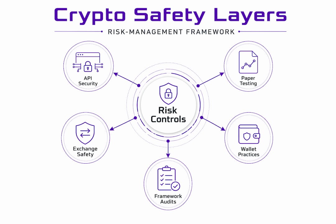 Infographic showing hierarchy of crypto safety layers
