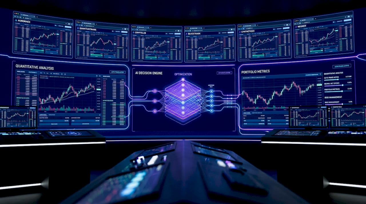 Woman managing crypto trades across exchanges