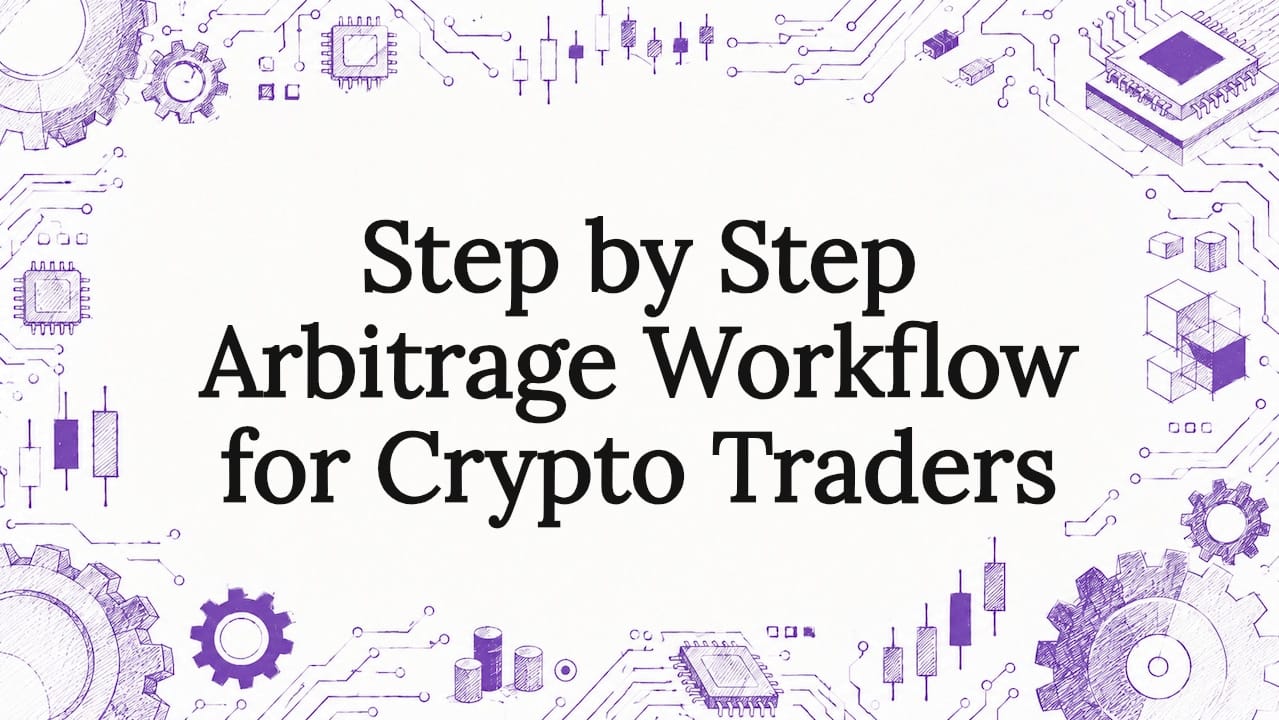 Decorative fintech title card illustration