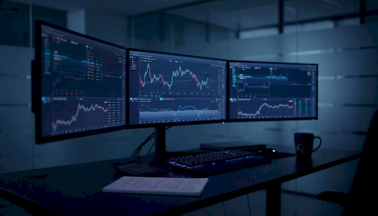 Crypto trading dashboard with risk metrics