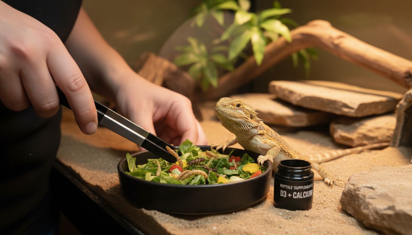 feeding baby bearded dragon