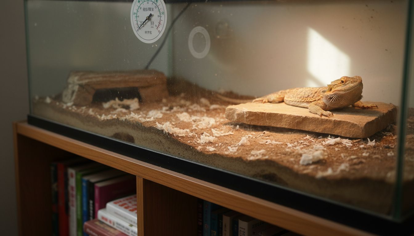 成年胡须龙适宜生活在湿度适中的饲养箱内