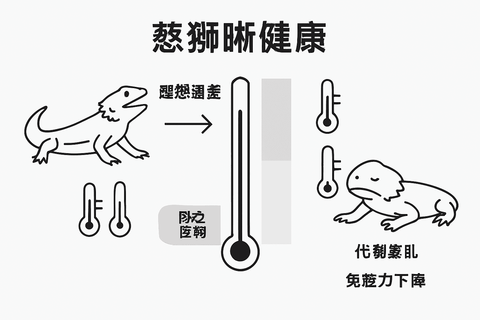胡须龙温度管理与健康风险科普图解