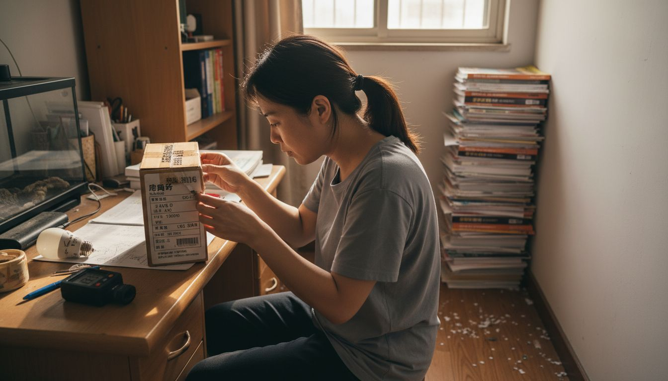 饲养员定期检查爬行动物的照明设备，确保灯具符合养殖要求。