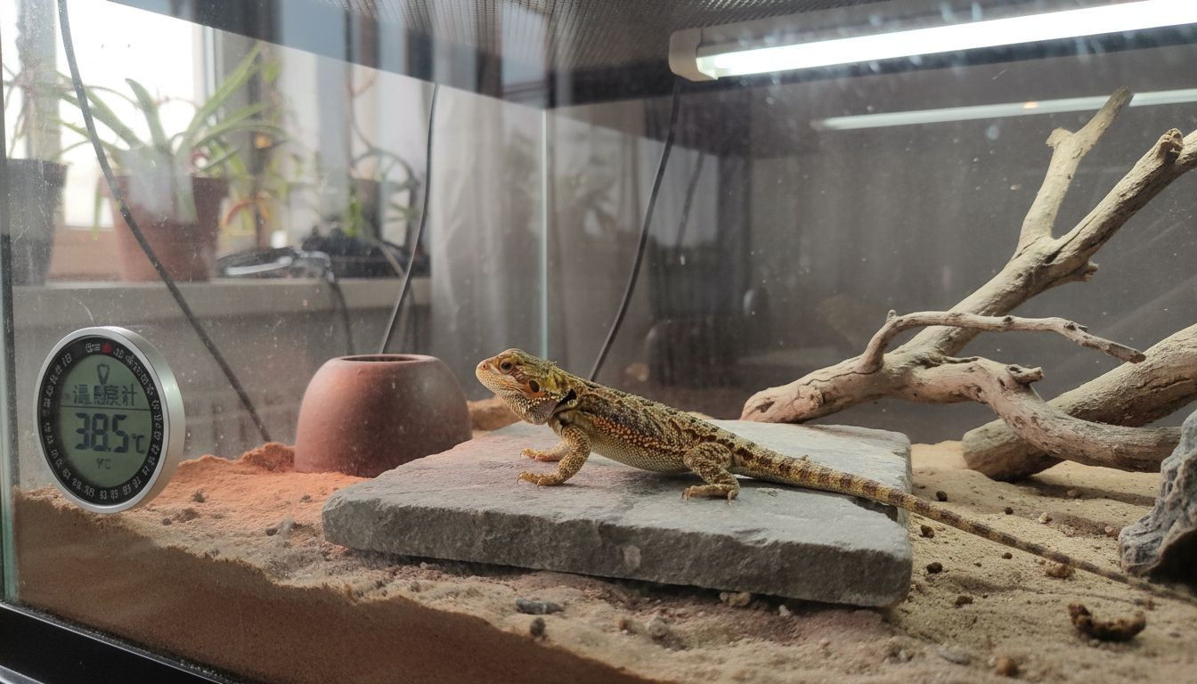 胡须龙在不同温度环境下的移动行为