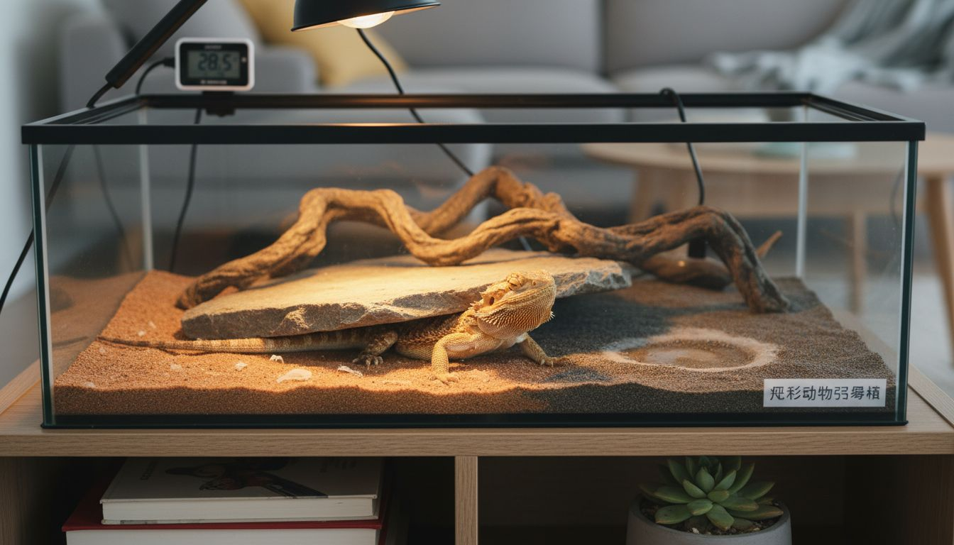 胡须龙会在温区和凉区之间自由活动，调节自己的体温，保持健康。