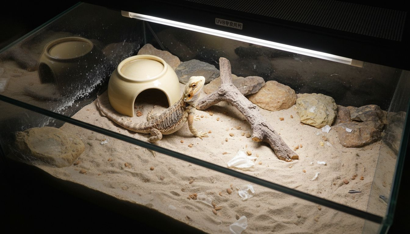 胡须龙日常饲养环境的光照布置