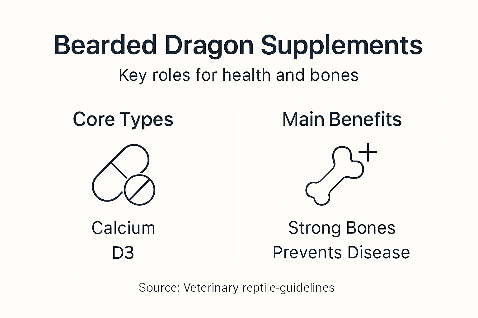 Infographic showing core supplement roles and benefits