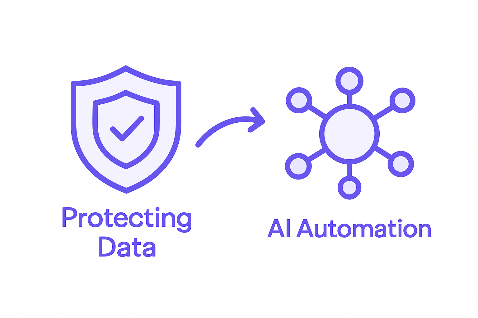 Balancing AI automation and ethical prospecting infographic