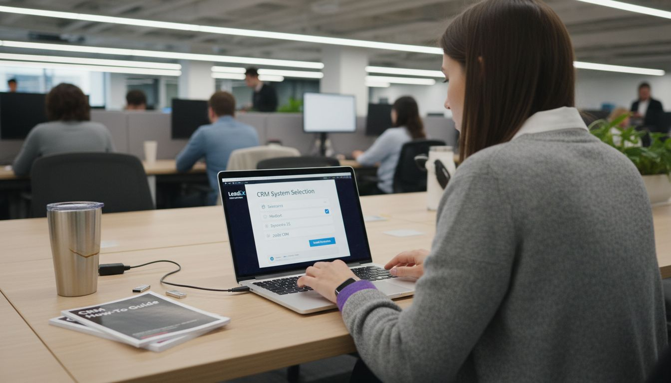 LeadLx CRM configuration in busy office