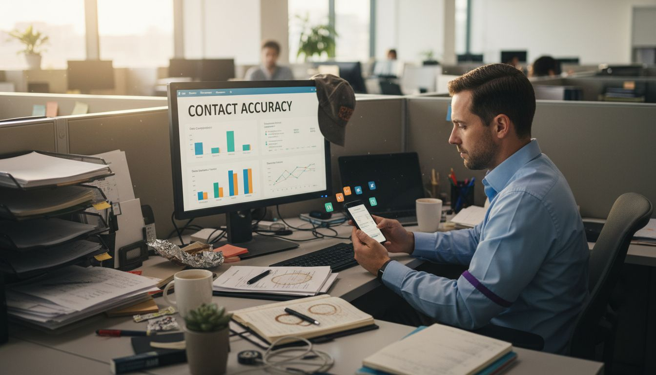 Manager checking automated update alerts