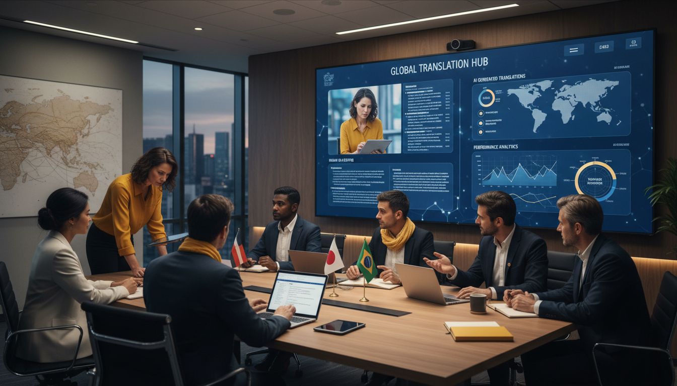 AI human translation workspace