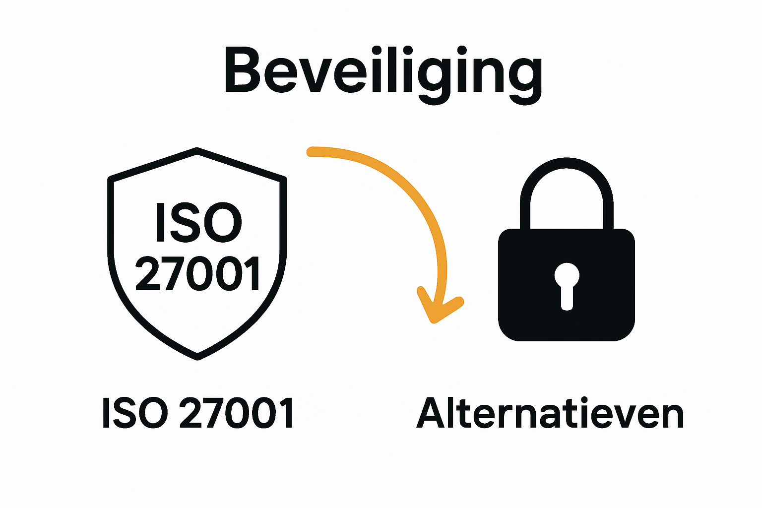 Infographic comparing ISO 27001 to alternatives