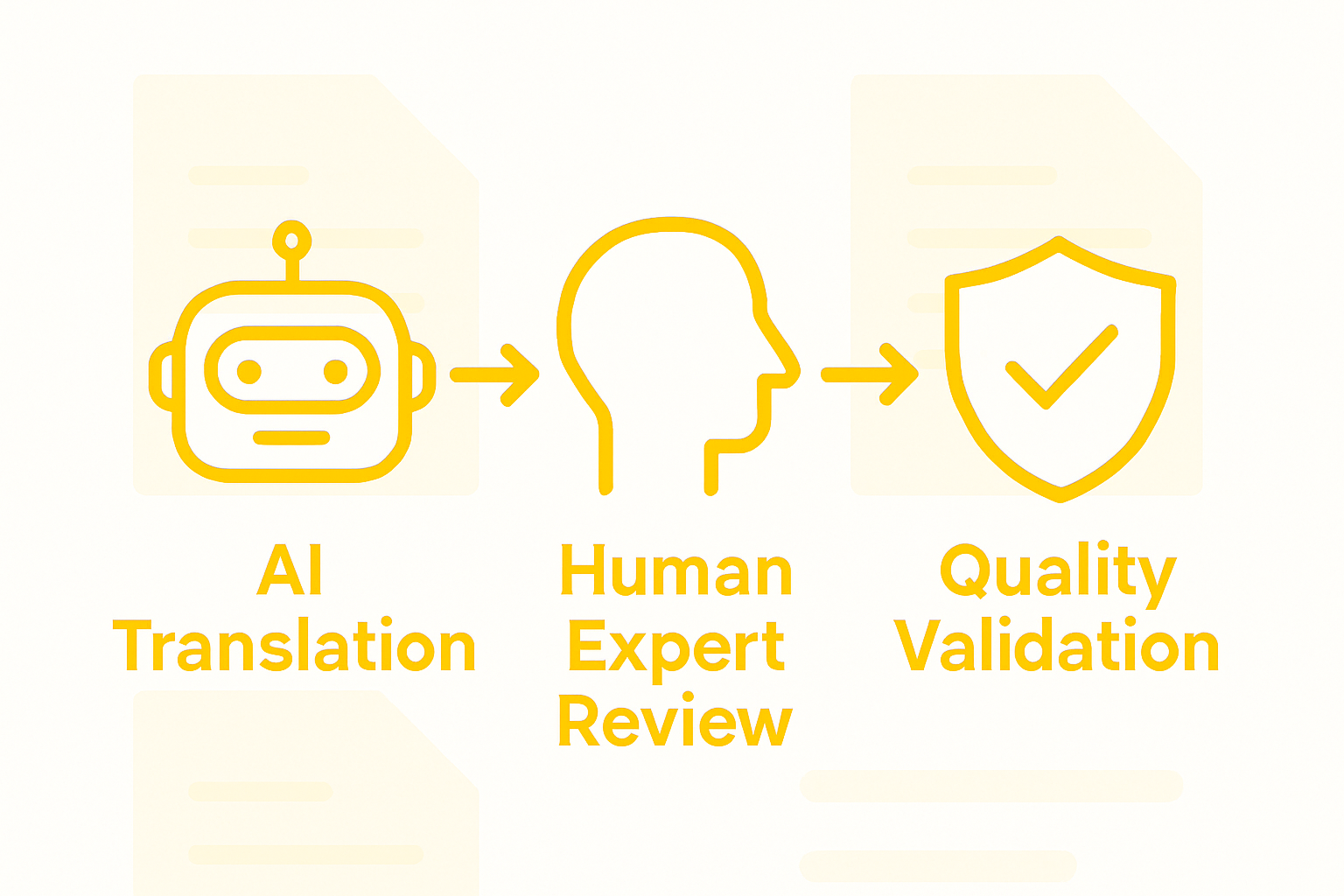 Infographic: AI to human review workflow