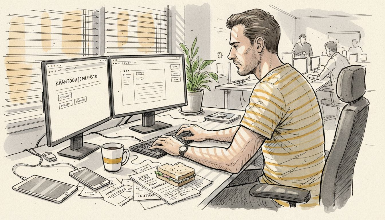 Projektipäällikkö ottaa käyttöön ja säätää käännösohjelman asetukset.