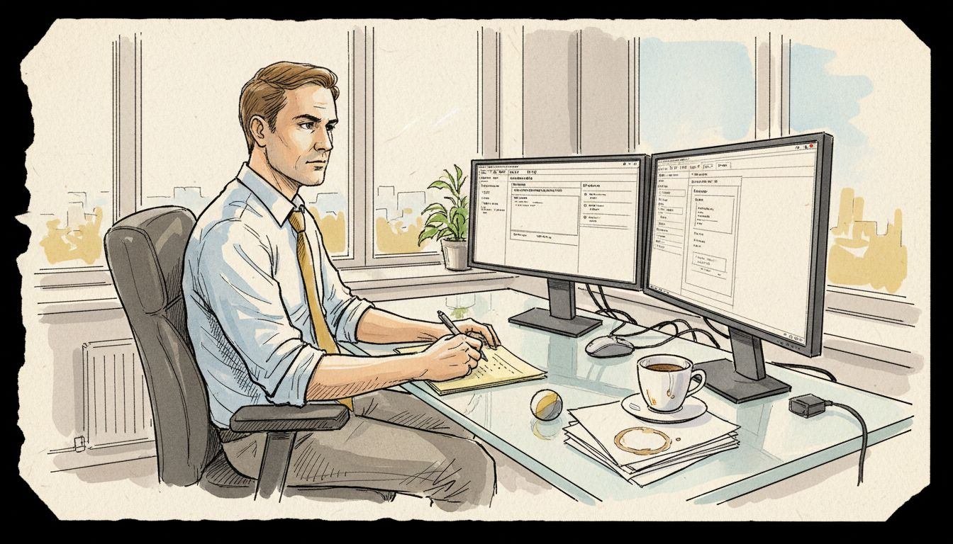 Prosjektleder går gjennom arbeidsflyten for oversettelser