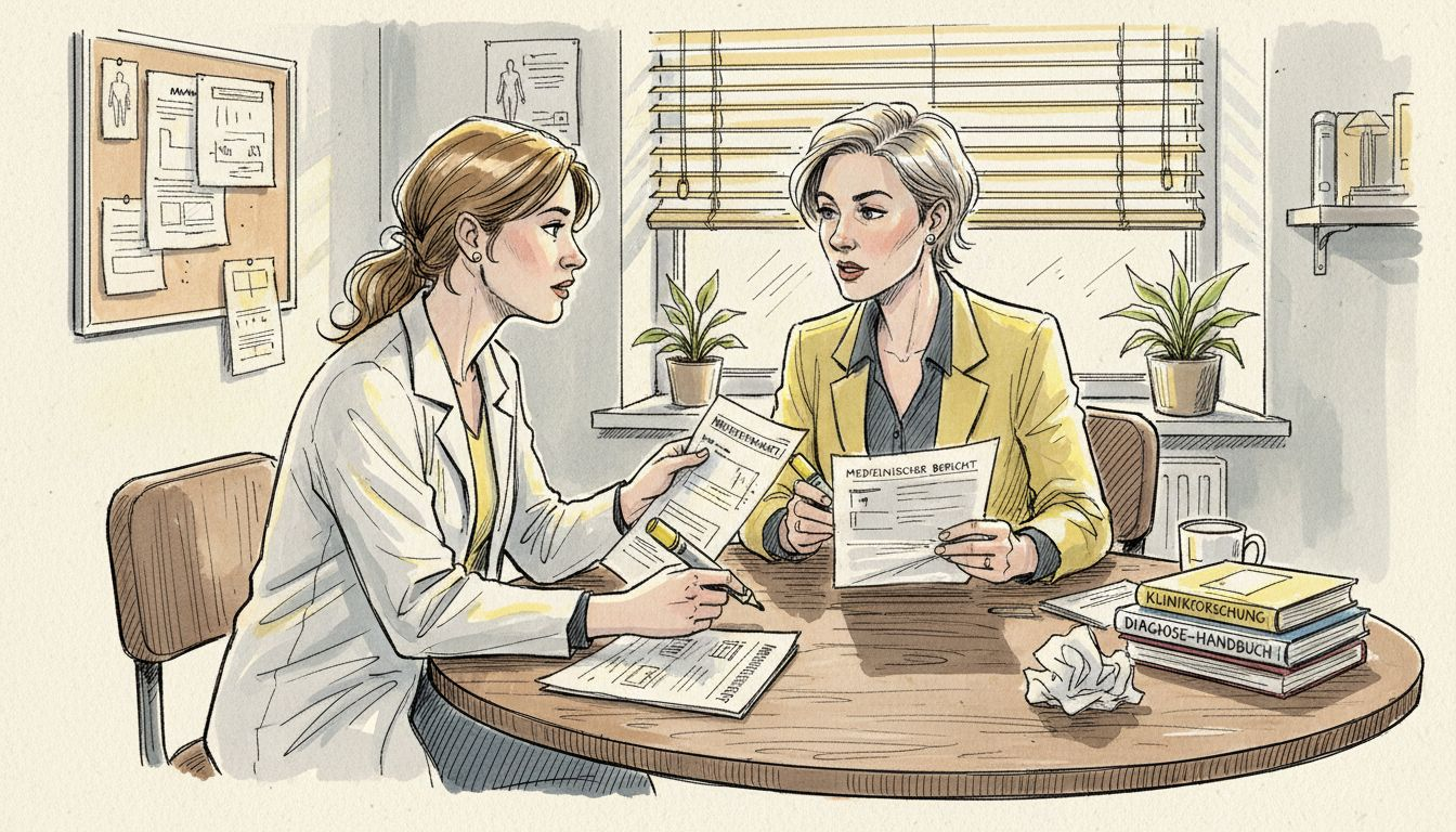 Besprechung zu medizinischen Übersetzungsberichten