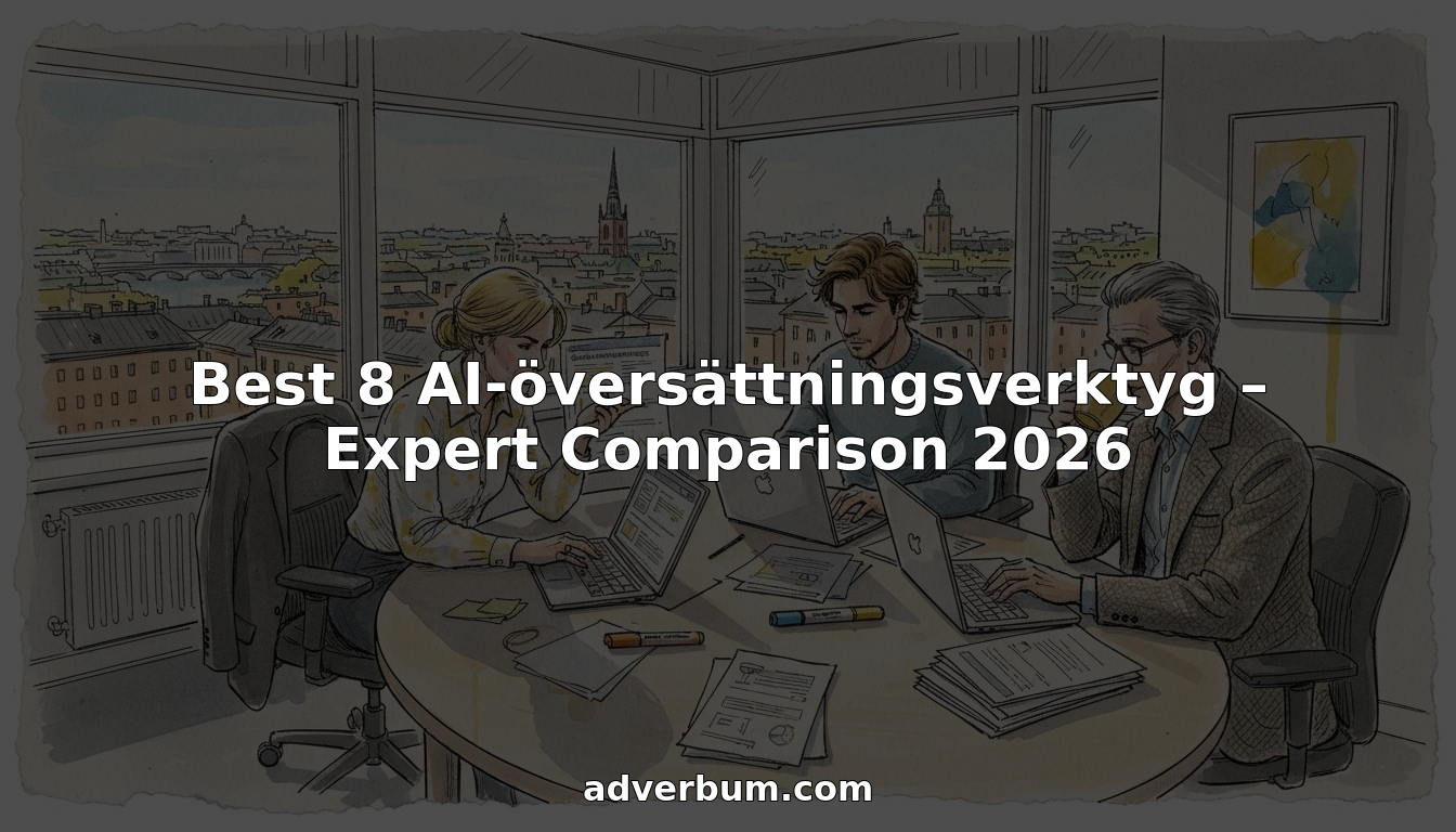 Ett team översättare samarbetar på ett kontor mitt i stan.