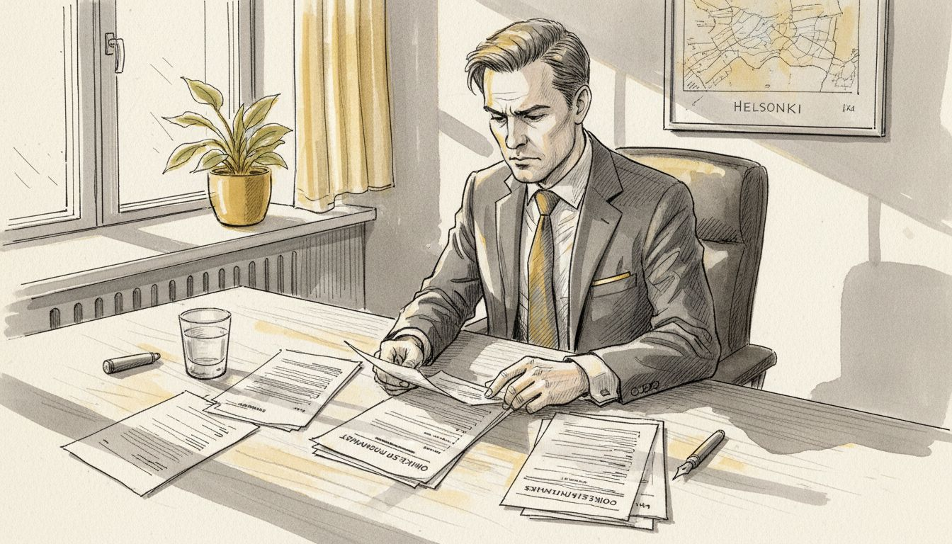 Lakiasiantuntija perehtyy käännettyihin asiakirjoihin ja varmistaa niiden sisällön oikeellisuuden.