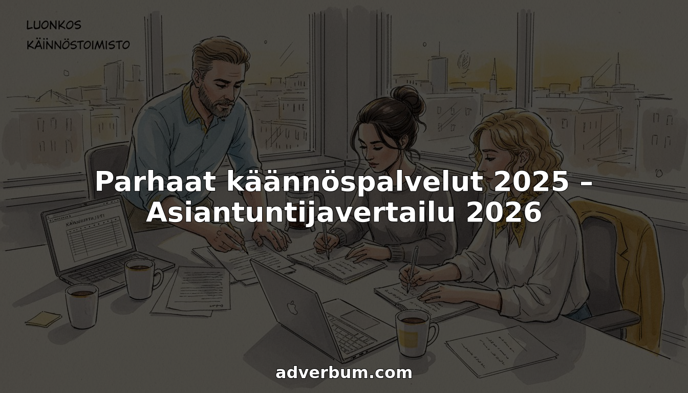 Käännösalan asiantuntijat käyvät läpi asiakirjoja toimiston palaverissa.