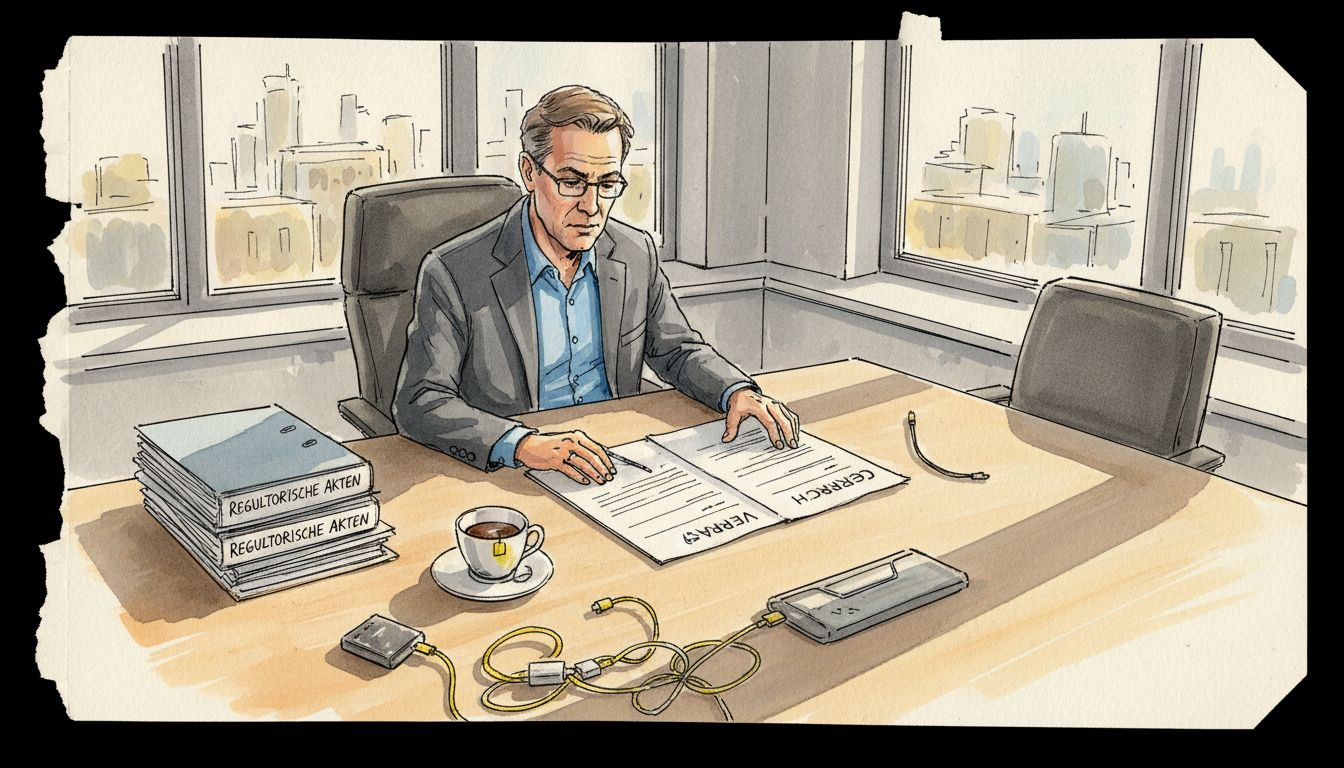 Im Büro prüft der Übersetzer die Einhaltung der vorgeschriebenen Unterlagen.