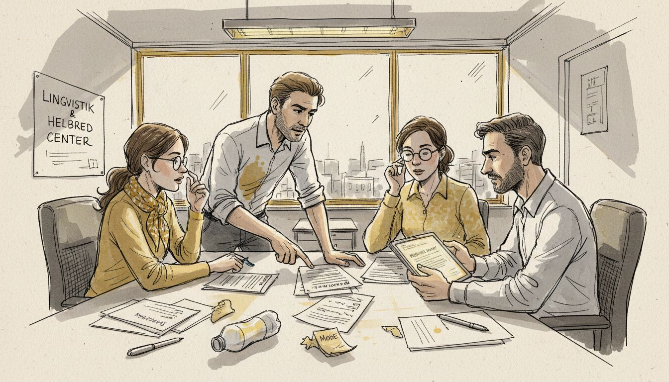 Holdet samles for at drøfte, hvordan vi bedst håndterer oversættelse af medicinske tekster.