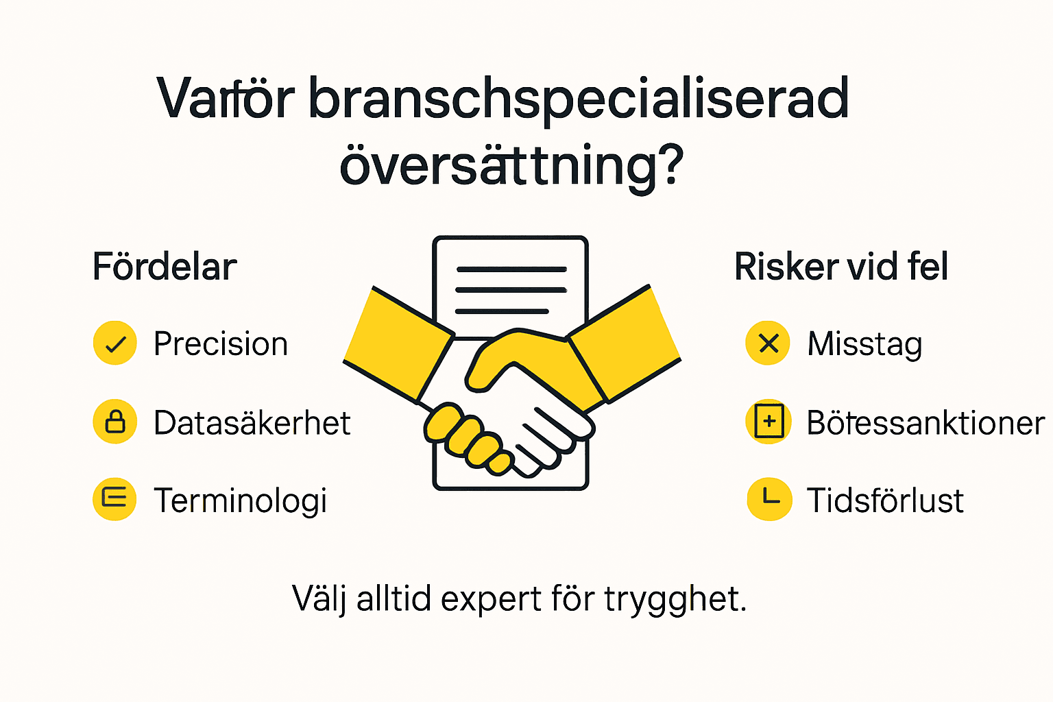 Grafisk översikt: möjligheter och fallgropar med att översätta inom olika branscher