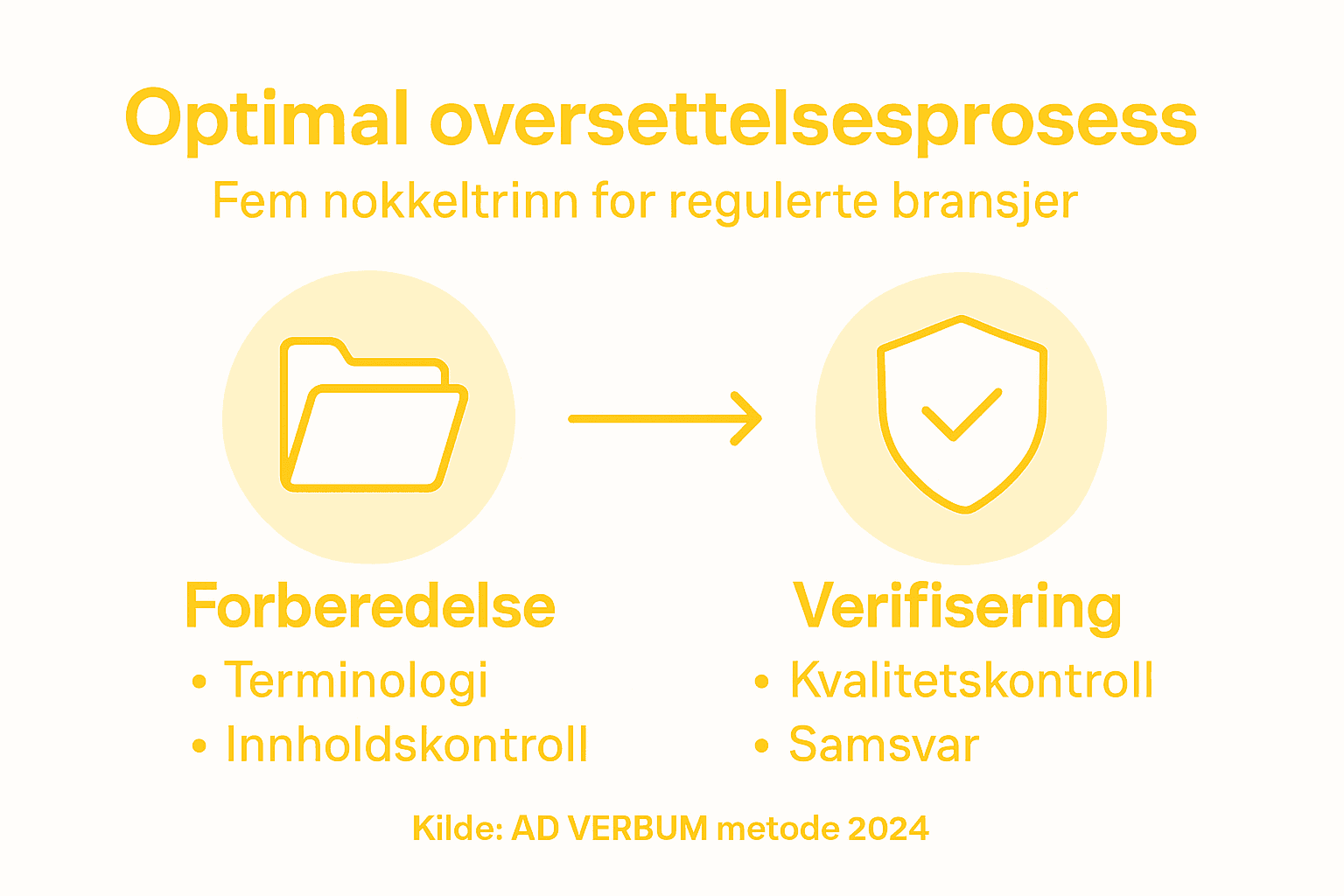 Grafisk oversikt: Slik fungerer oversettelsesprosessen – steg for steg