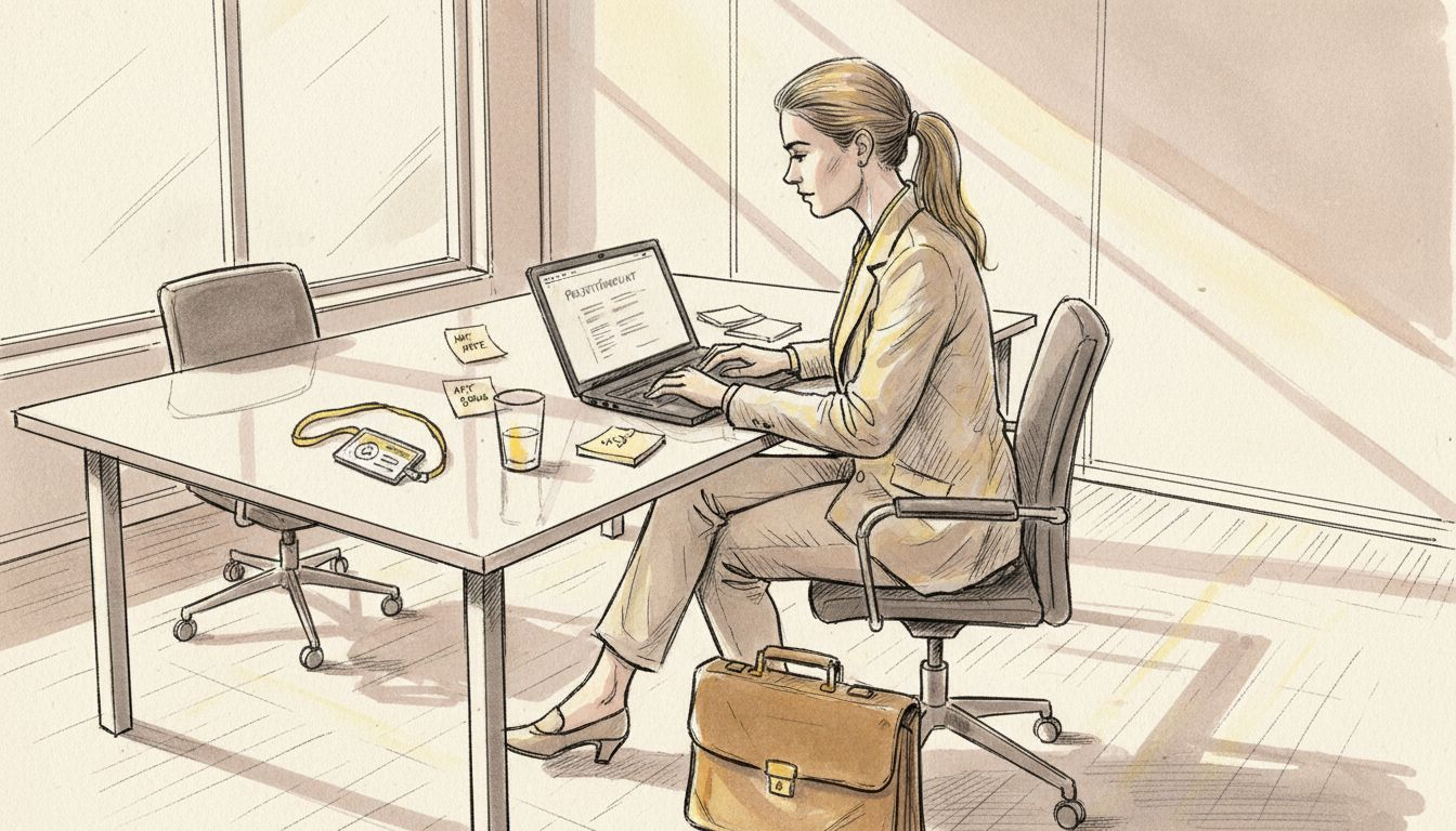 Yrkesperson som arbetar i en säker och skyddad översättningsmiljö