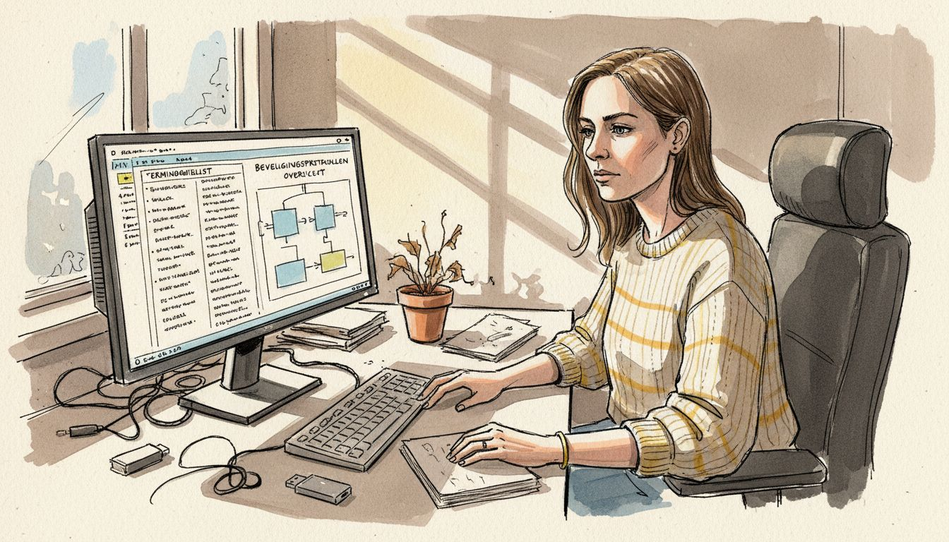 Een expert beoordeelt de beveiligingsmaatregelen tijdens het vertaalproces.