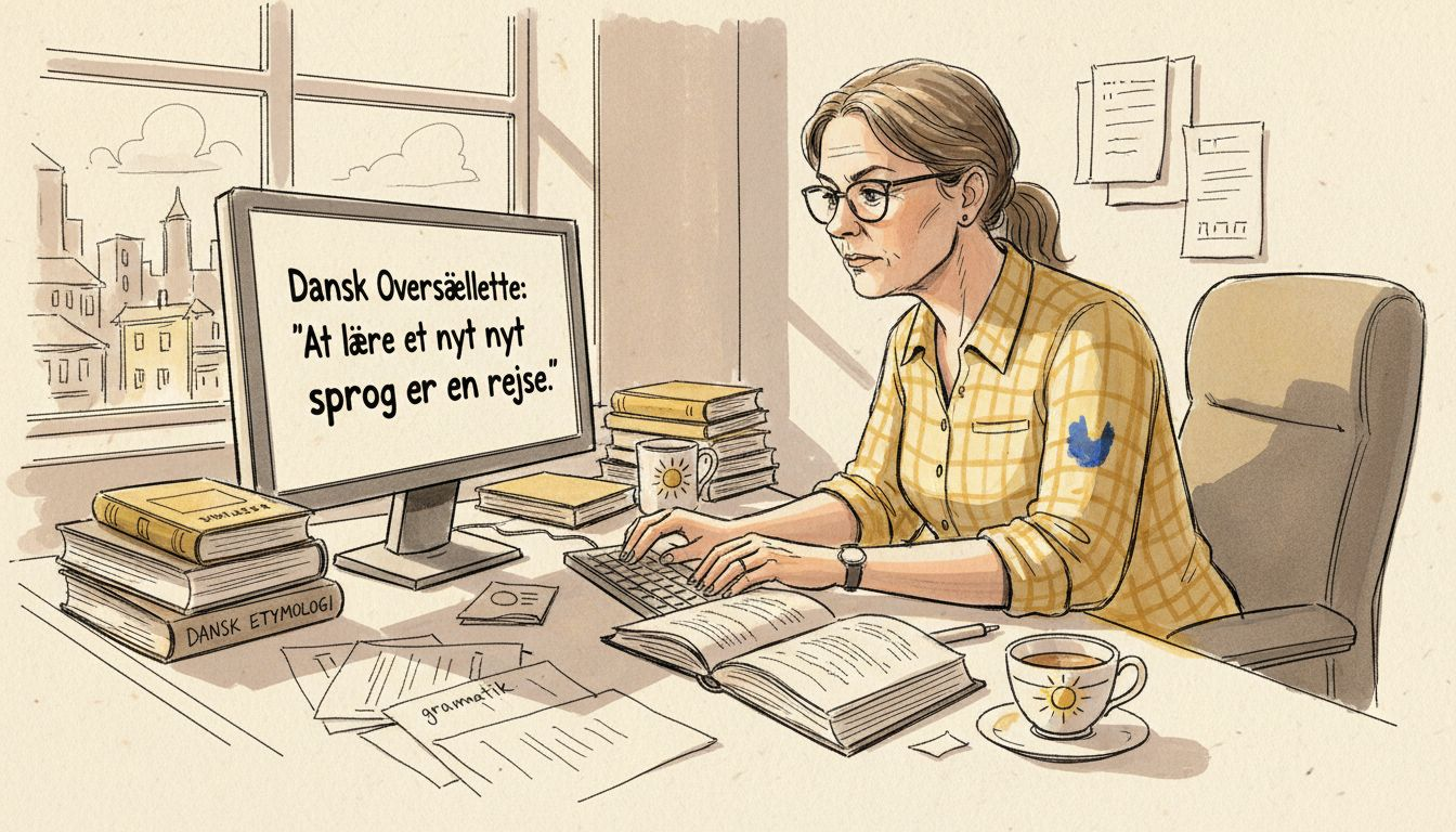 Sprogkonsulent med ansvar for oversættelsesopgaver