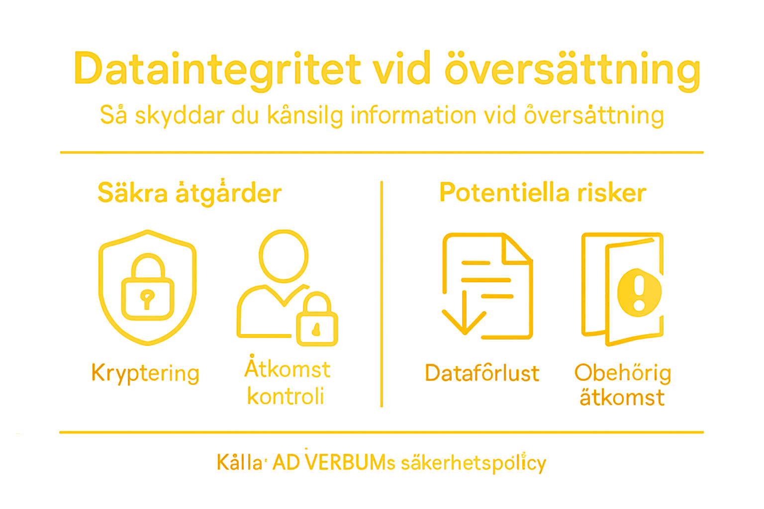 Grafisk översikt: Så påverkas din dataintegritet och säkerheten när du översätter dokument