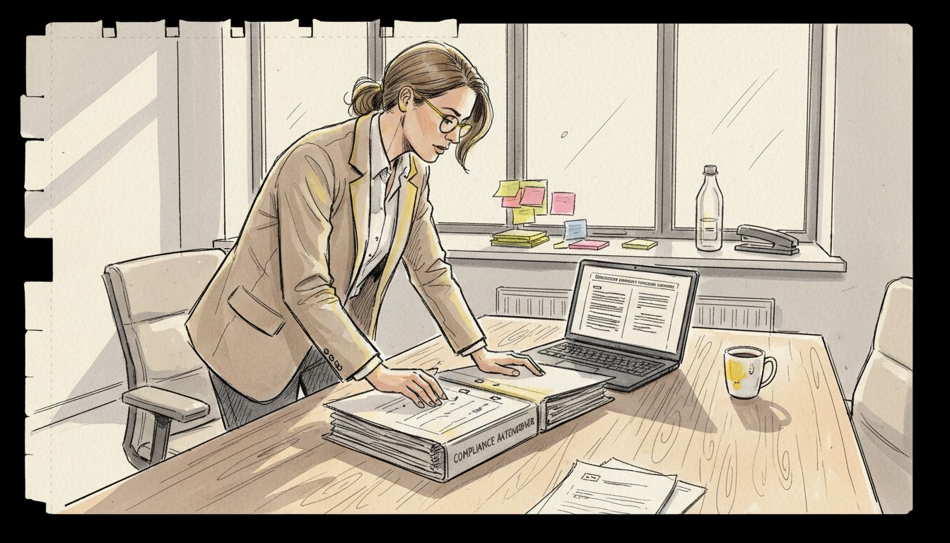 Der Übersetzungsmanager prüft die Einhaltung von Richtlinien und Dokumenten.