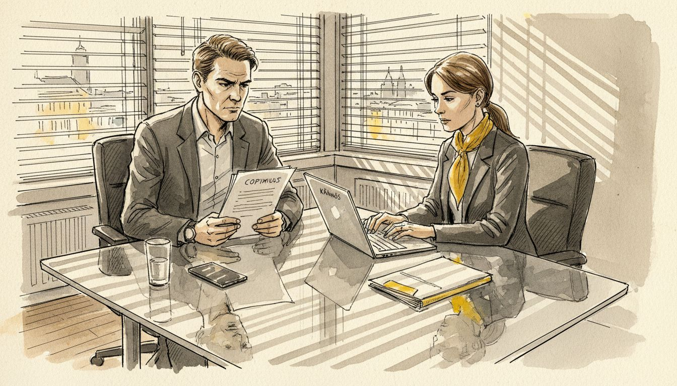 Asiantuntijat tekevät yhteistyötä yrityskäännösten parissa turvallisessa toimistoympäristössä.