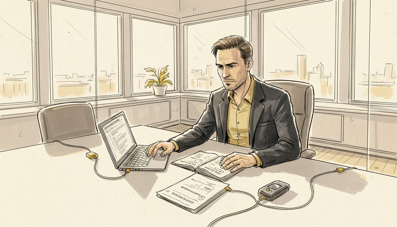 IT-specialist gennemgår sikkerhedsopsætningen for oversættelser