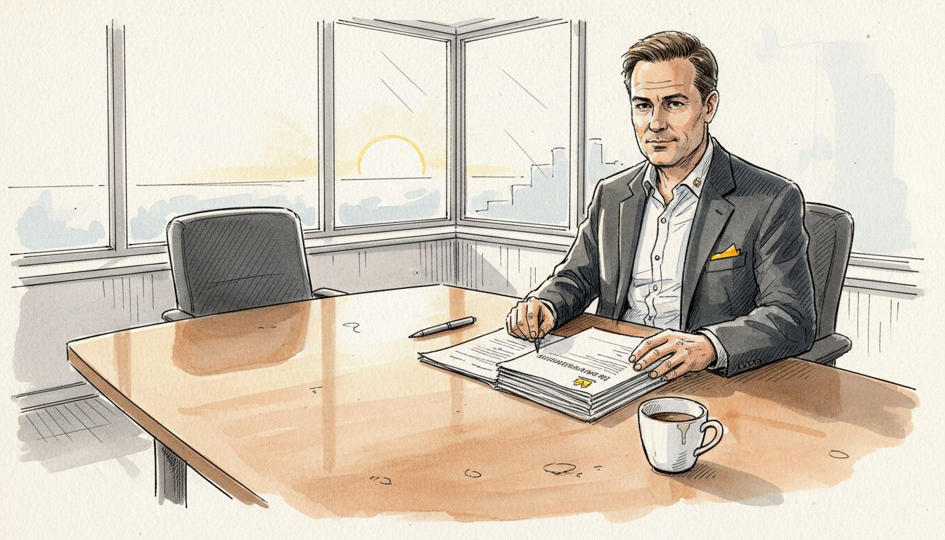 Kvalitetsansvarlig går nøye gjennom ISO-rutiner og tilhørende dokumentasjon.