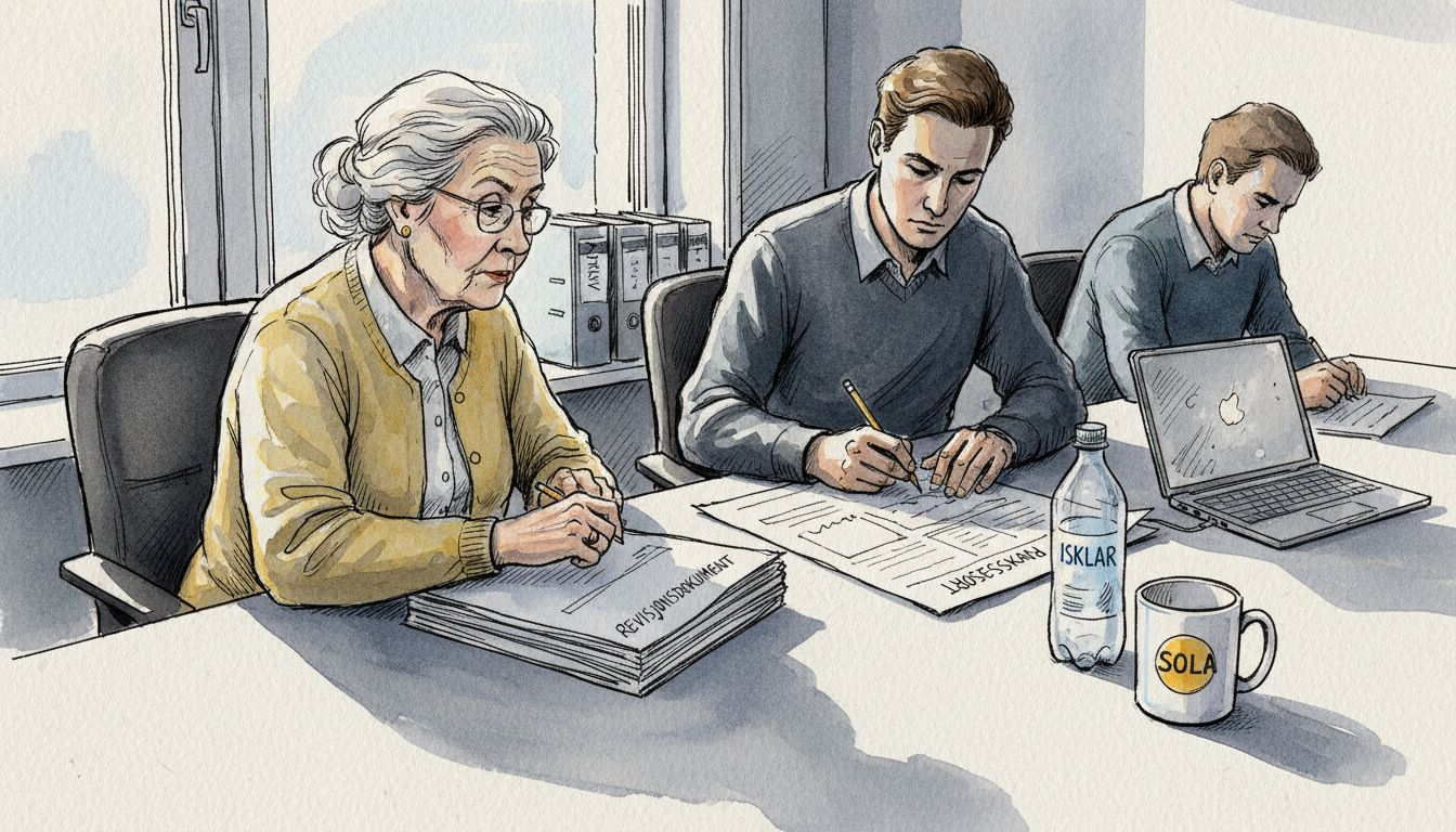 Møterom for revisorer under sertifiseringsgjennomgang