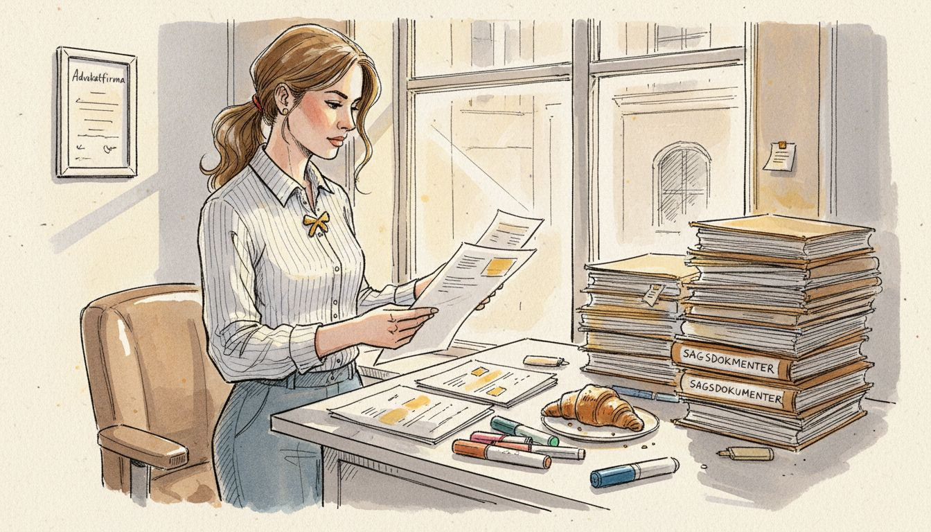 Juridisk rådgiver gennemgår tekniske oversættelser