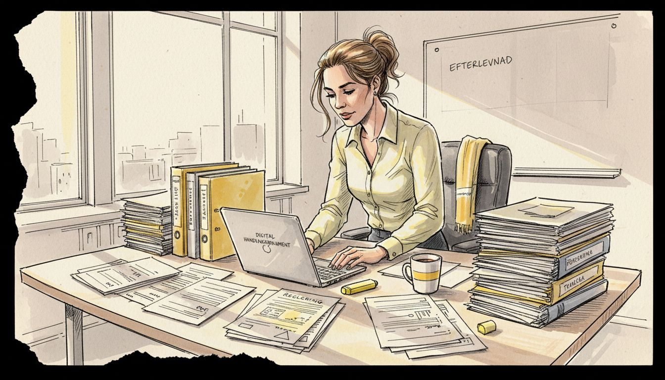 Efterlevnadsansvarig som granskar översättningar av regelverk