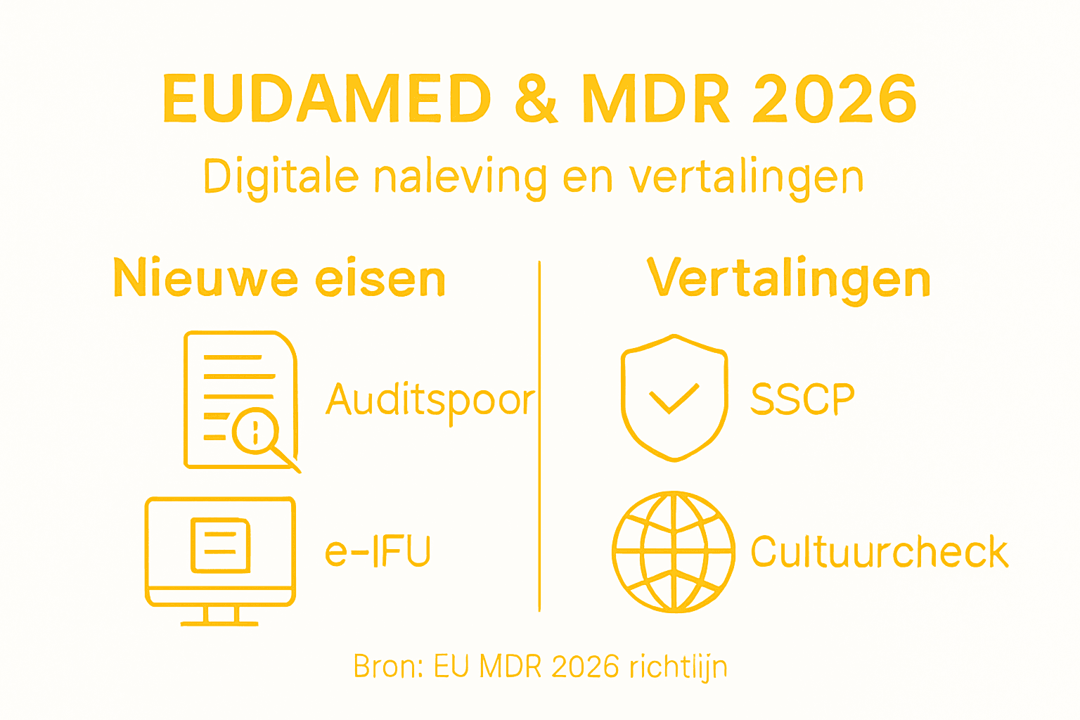 Infographic: de invloed van EUDAMED op MDR-compliance en het belang van correcte vertalingen
