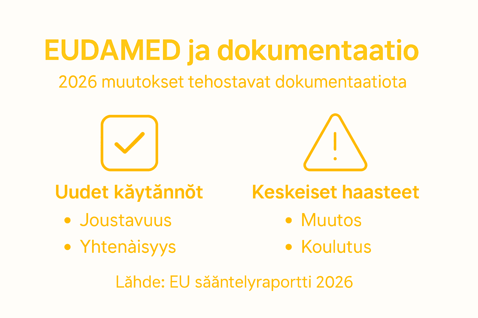 Infograafi: Miten EUDAMED vaikuttaa asiakirjahallintaan