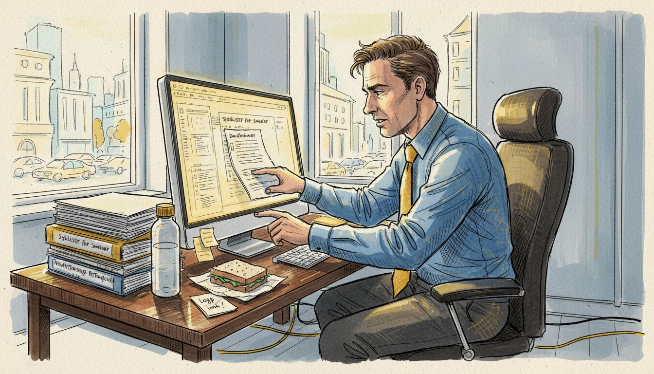 IT-sjefen går gjennom dokumentasjon for å sikre at oversettelsene oppfyller kravene.